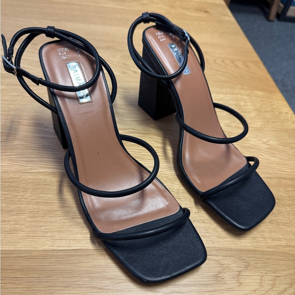 Primark Black Strappy Heels